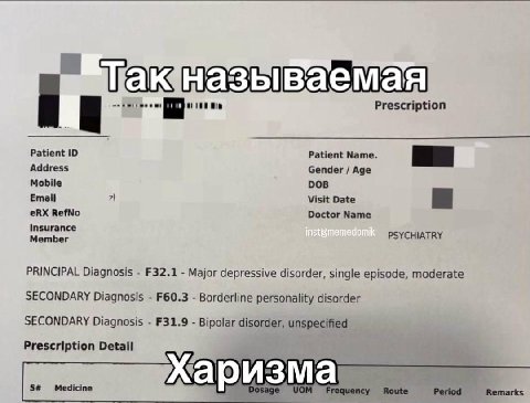 Prescription Patient Patient Name. Address Gender Age Mobile DOB Email 71 Visit Date eRX RefNo Doctor Name Insurance PSYCHIATRY PRINCIPAL Diagnosis Major depressive disorder, single episode, moderate 