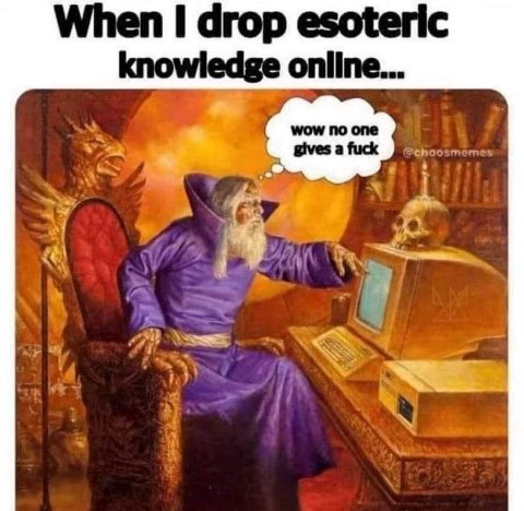 When drop esoteric knowledge