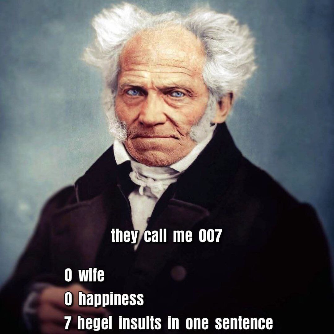 they call me 007 0 wife 0 happiness 7 hegel insults in one sentence
