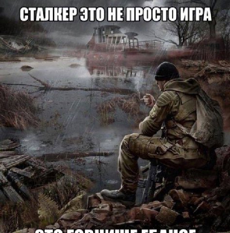 СТАЛКЕР ЭТО НЕ ПРОСТО ИГРА