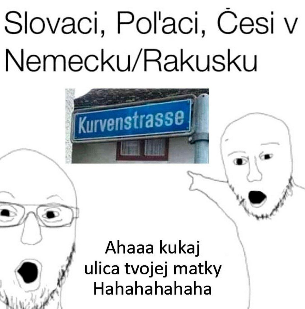 Slovaci, Pol'aci, Cesi Nemecku/Rakusku Ahaaa kukaj ийса tvojej matky Hahahahahaha