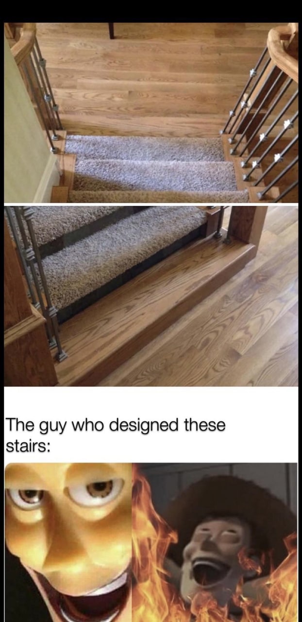 The guy who designed these stairs: