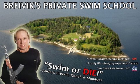 BREIVIK’S PRIVATE SWIM SCHOOL а “Revolutionary teaching methods” “A truly life-changing experience” 8 “No Child Left Behind 2.0” Anders or Manager