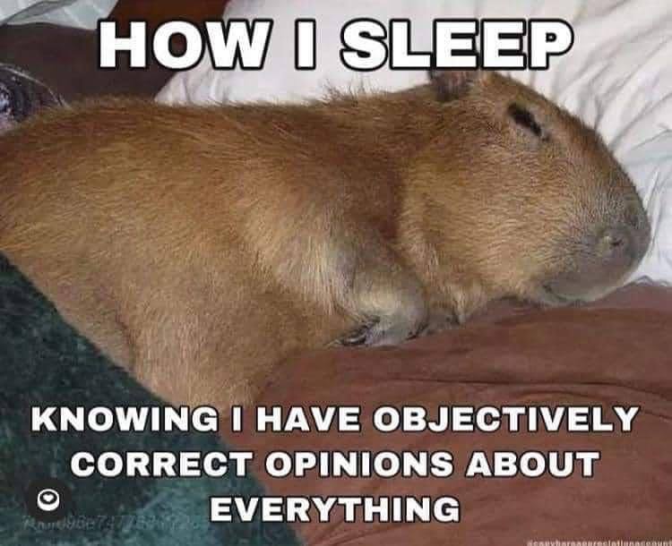 НОМ EEP KNOWING HAVE OBJECTIVELY CORRECT OPINIONS ABOUT EVERYTHING