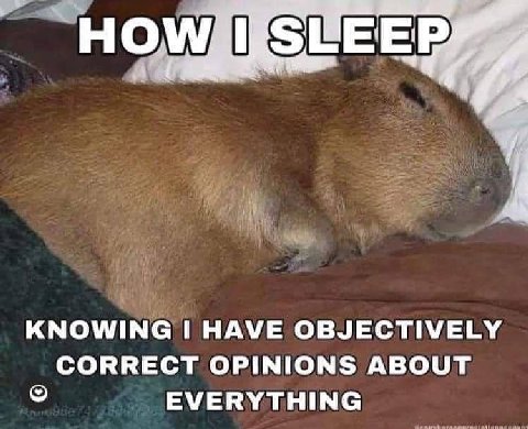 НОМ EEP KNOWING HAVE OBJECTIVELY CORRECT OPINIONS ABOUT EVERYTHING