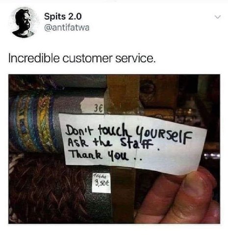 Spits 2.0 @antifatwa Incredible customer service. Don't Ask You 3,506