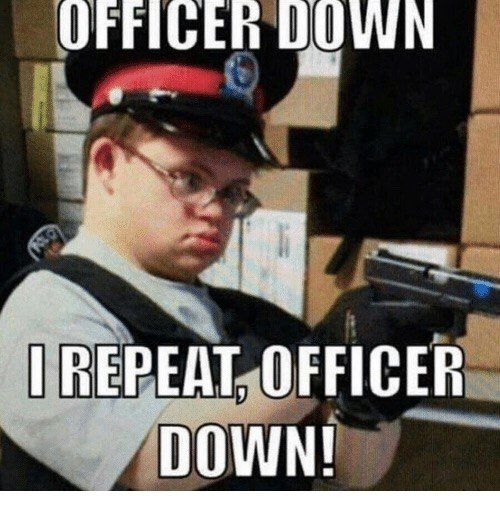 DOWN OFFICER DOWN!