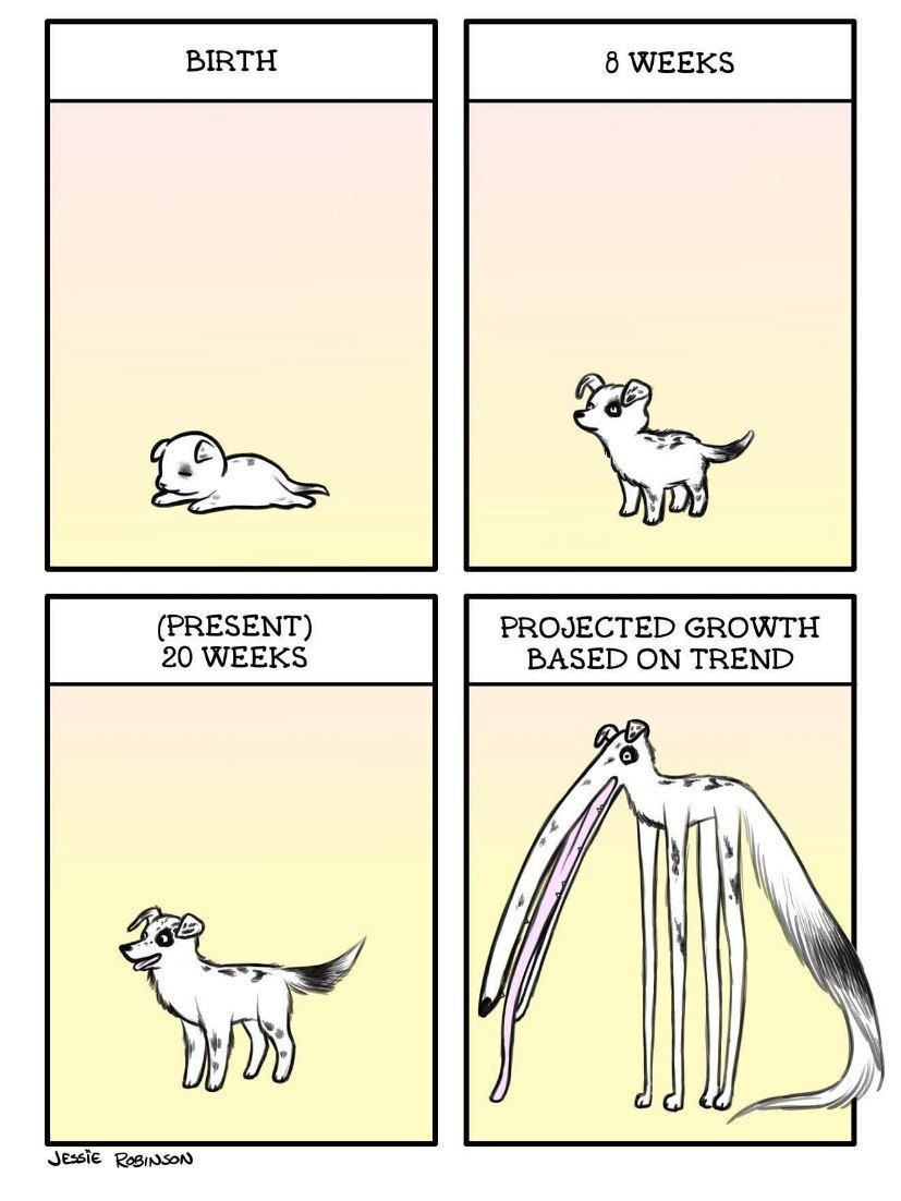 BIRTH 8 WEEKS (РВЕЗЕМТ) PROJECTED GROWTH 20 WEEKS BASED ON TREND JESSIE
