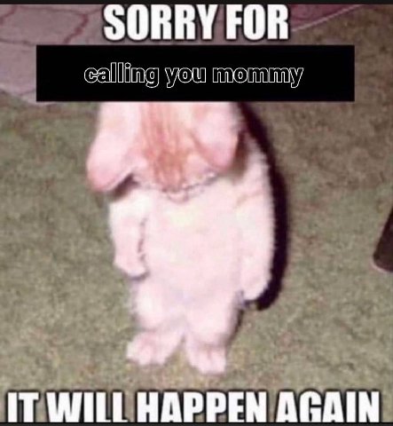 SORRY FOR WOU IT WILL HAPPEN AGAIN