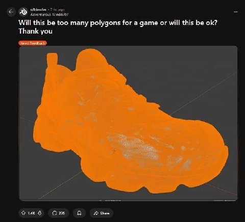 Will this be too many polygons for a дате will this be Thank you Share
