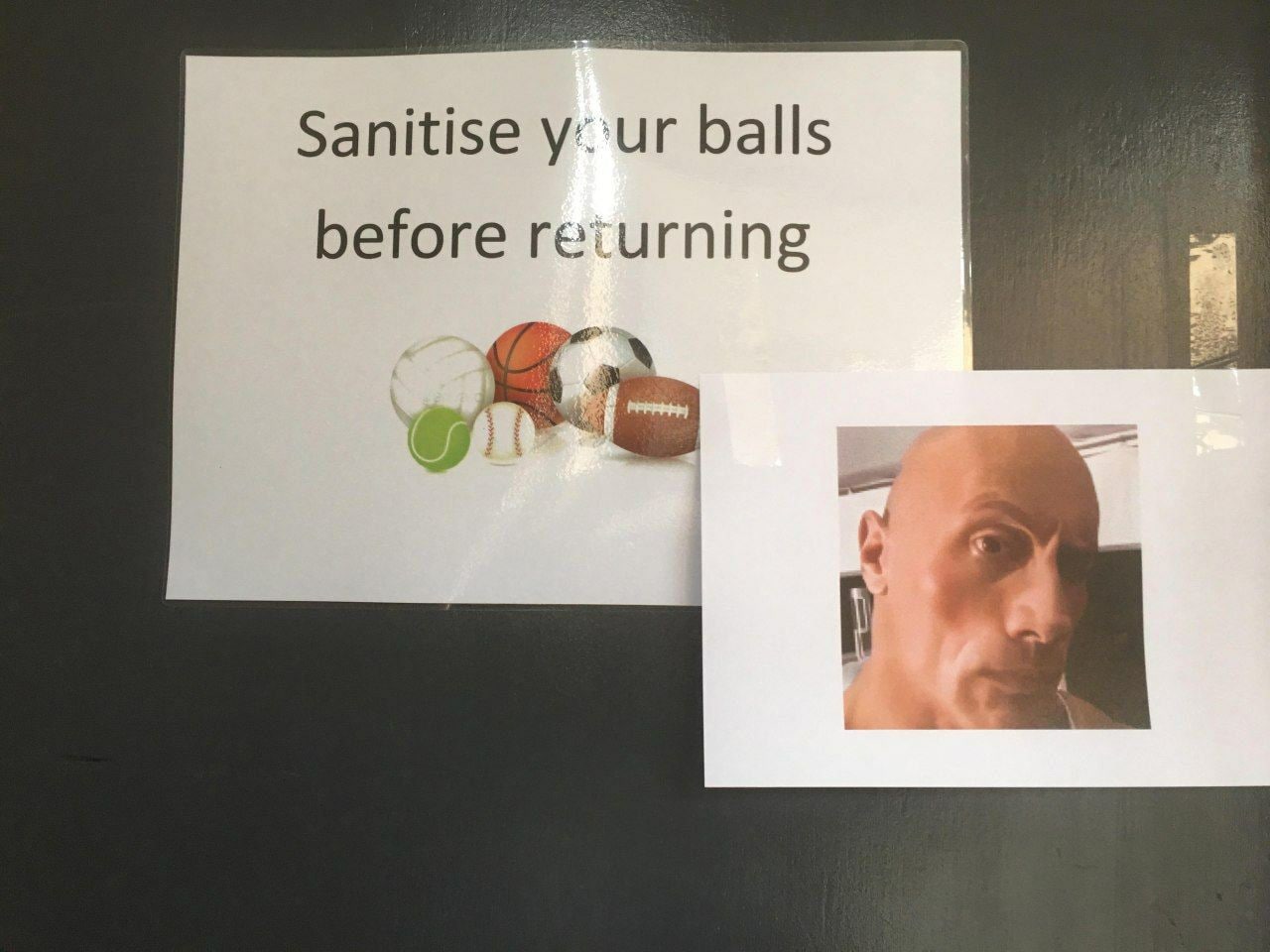Sanitise balls before
