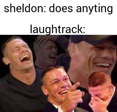 sheldon: does anyting laughtrack: