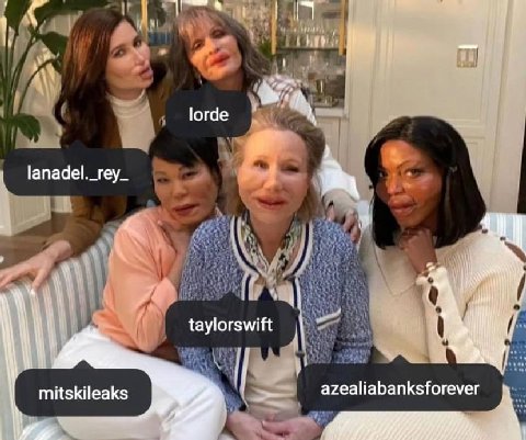 a В lorde lanadel._rey_ i LSS taylorswift mitskileaks azealiabanksforever у 7
