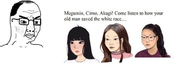 Megumin, Cirno, Akagi! Come listen to how your old man saved the white гасс.... В