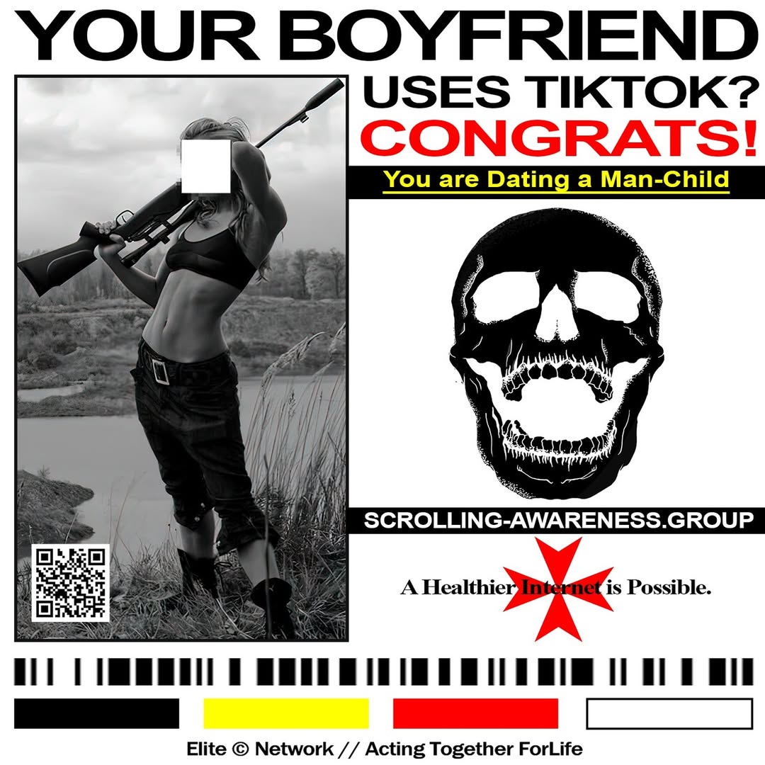YOUR BOYFRIEND USES TIKTOK? CONGRATS! are Dating a Man-Child i GROUP A Healthie is Possible. Elite Network Acting Together ForLife