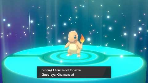 а Sending Charmander to Satan. Good-bye, Charmander!