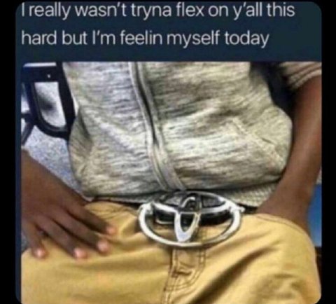 really wasn't tryna flex on y‘all this hard but feelin myself today