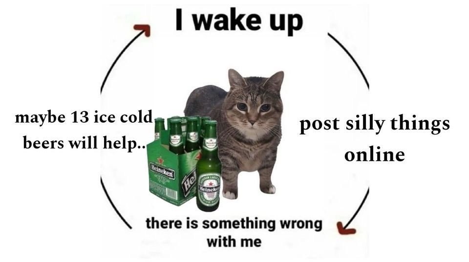 и wake up maybe 13 ice cold post silly things beers will online there is something wrong with me