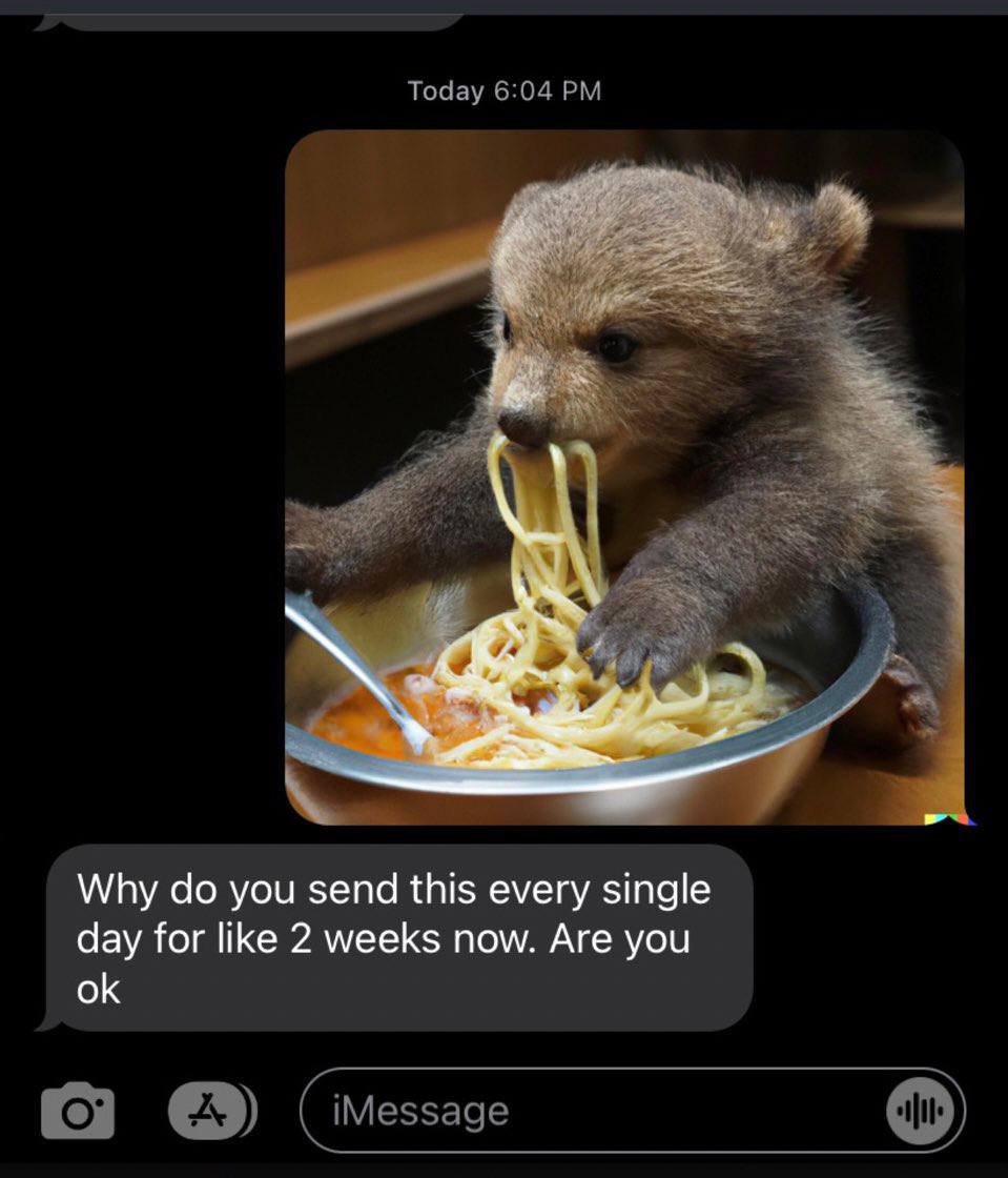 Today 6:04 а к Why до you send this every single day for like 2 weeks now. Are you (С) iMessage