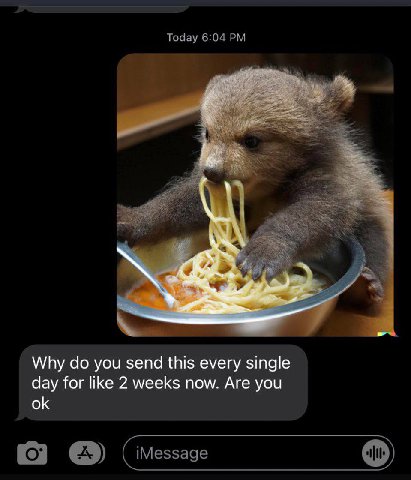 Today 6:04 а к Why до you send this every single day for like 2 weeks now. Are you (С) iMessage