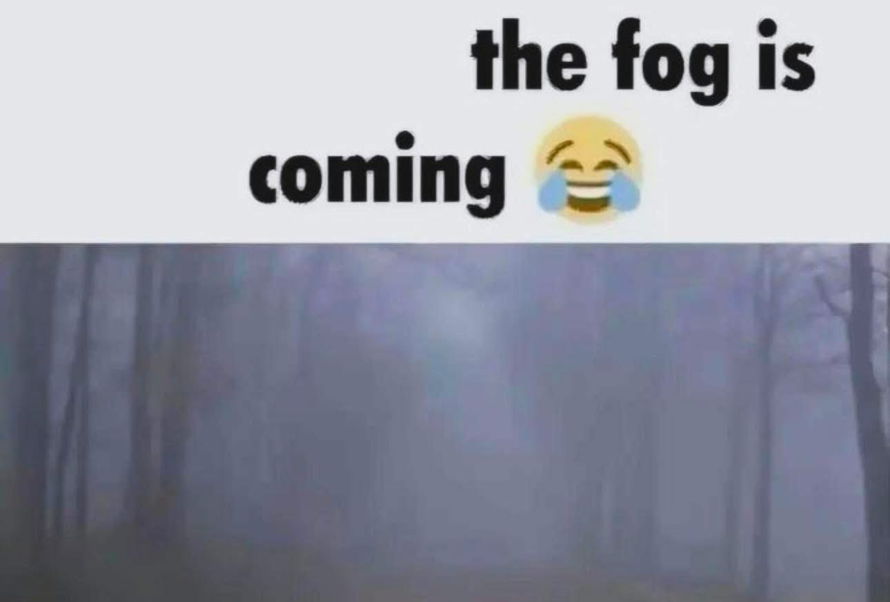 the fog is