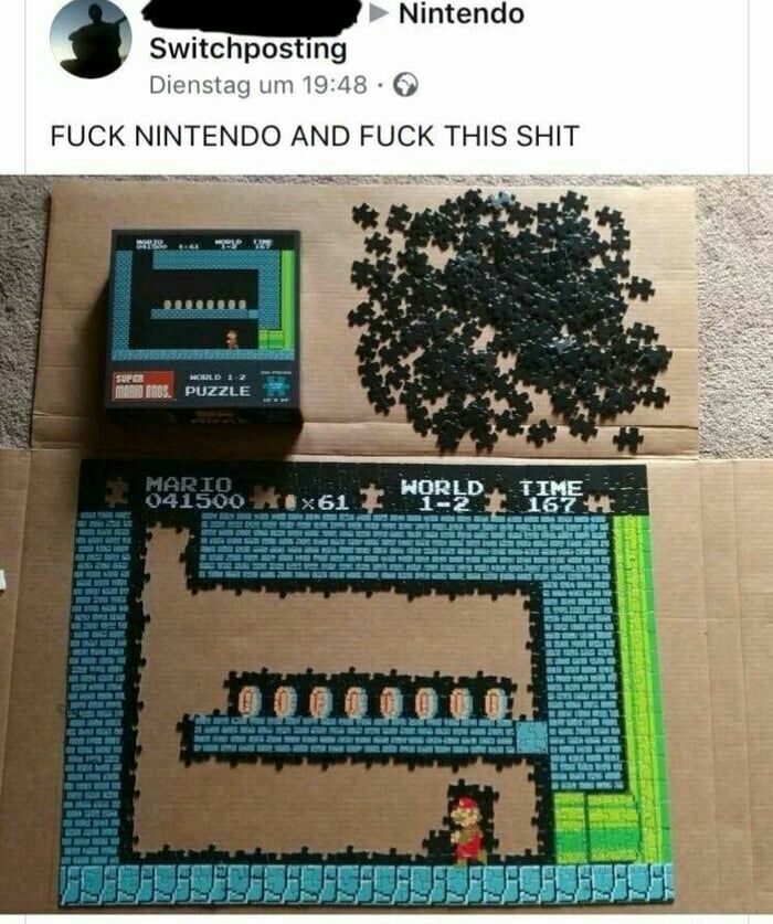 Nintendo Switchposting Dienstag 19:48 FUCK NINTENDO AND FUCK THIS SHIT TIME 51 WORED