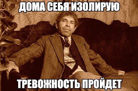 ДОМА СЕБЯ ИЗОЛИРУЮ ТРЕВОЖНОСТЬ ПРОЙДЕТ