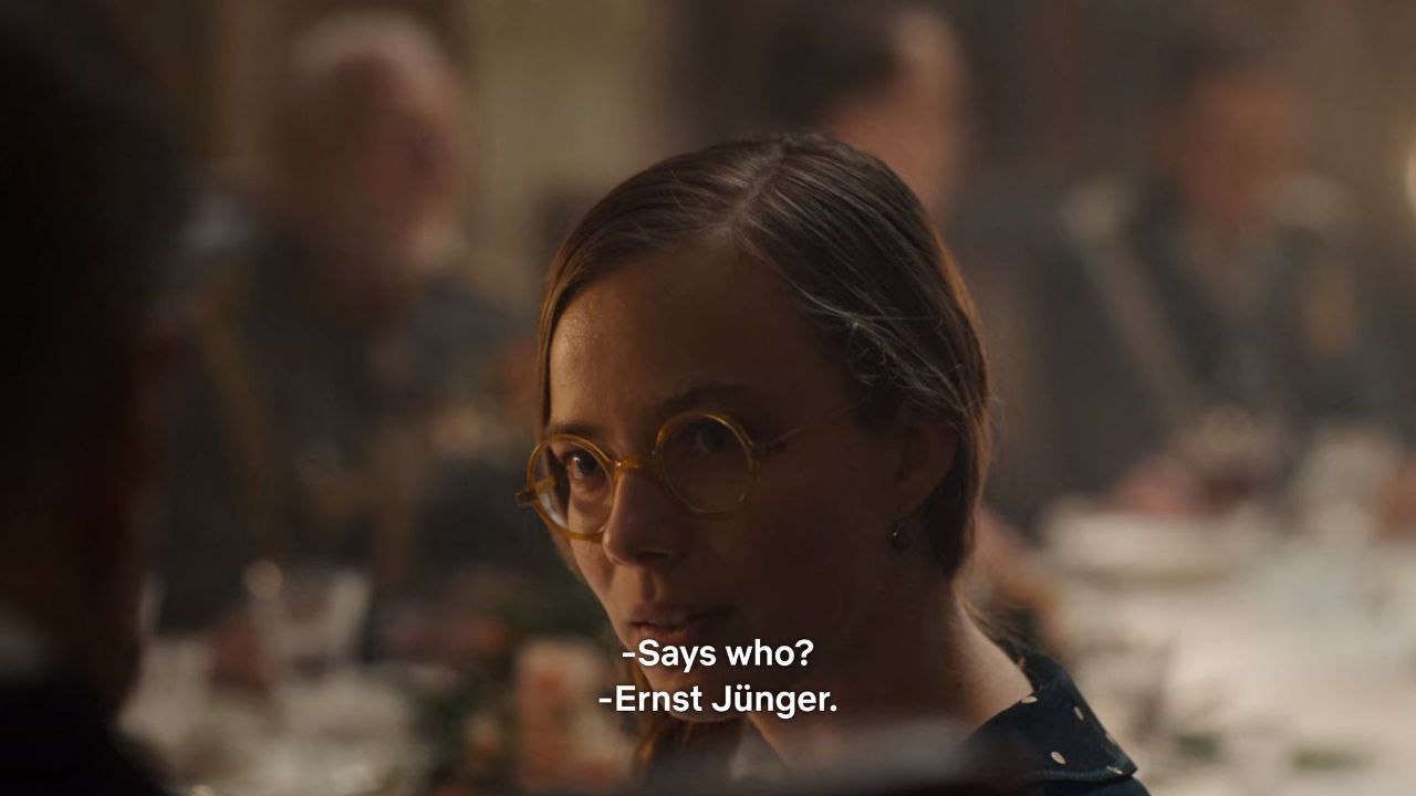 -Says who? -Ernst Junger.