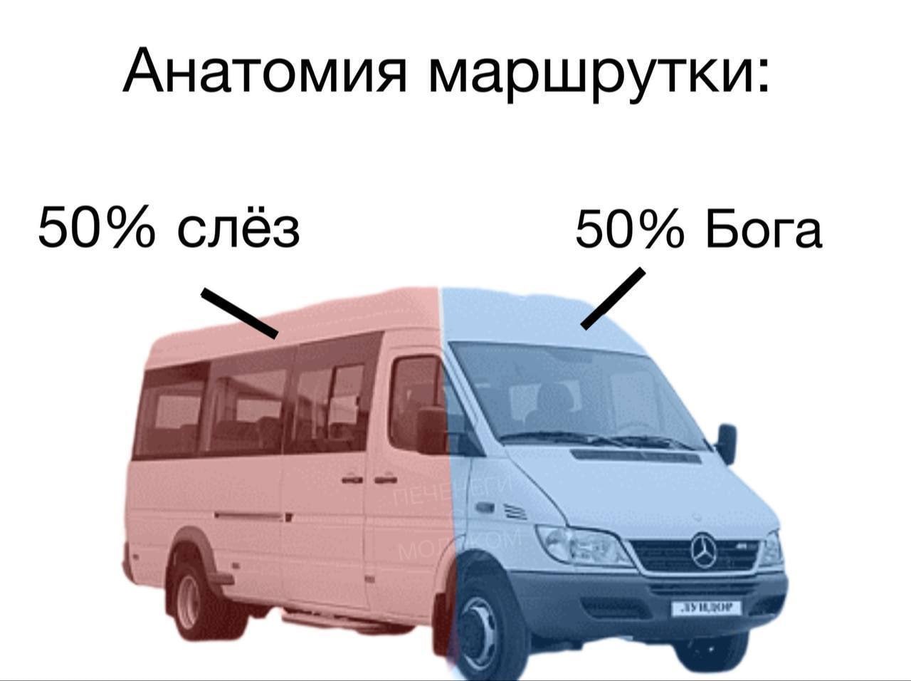 Анатомия маршрутки: 50% слёз 50% Бога