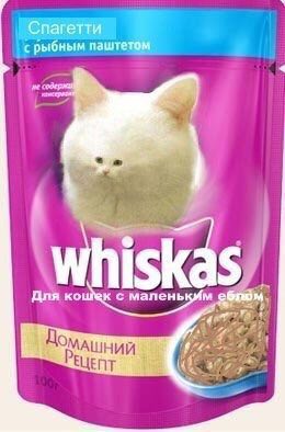 Спагетти рыбным паштетом whiskas Для малень 7. a
