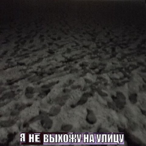 Я НЕ ВЫКОЖУ НА УЛИЦУ