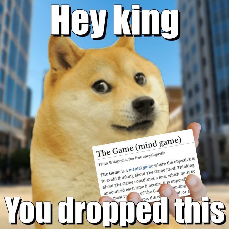 у The Game (mind game) the free The Game 3 mental game where the onjective is to avoid qhe Game itself. qhinking The Game constitutes which must announced each time it occurs most У of The ending me, 