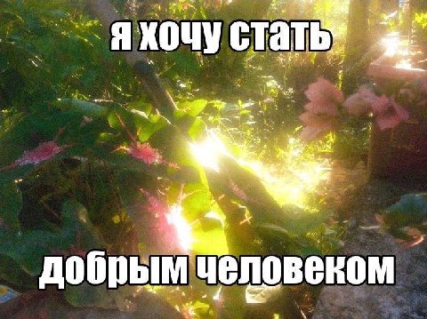 хочу стать добрым