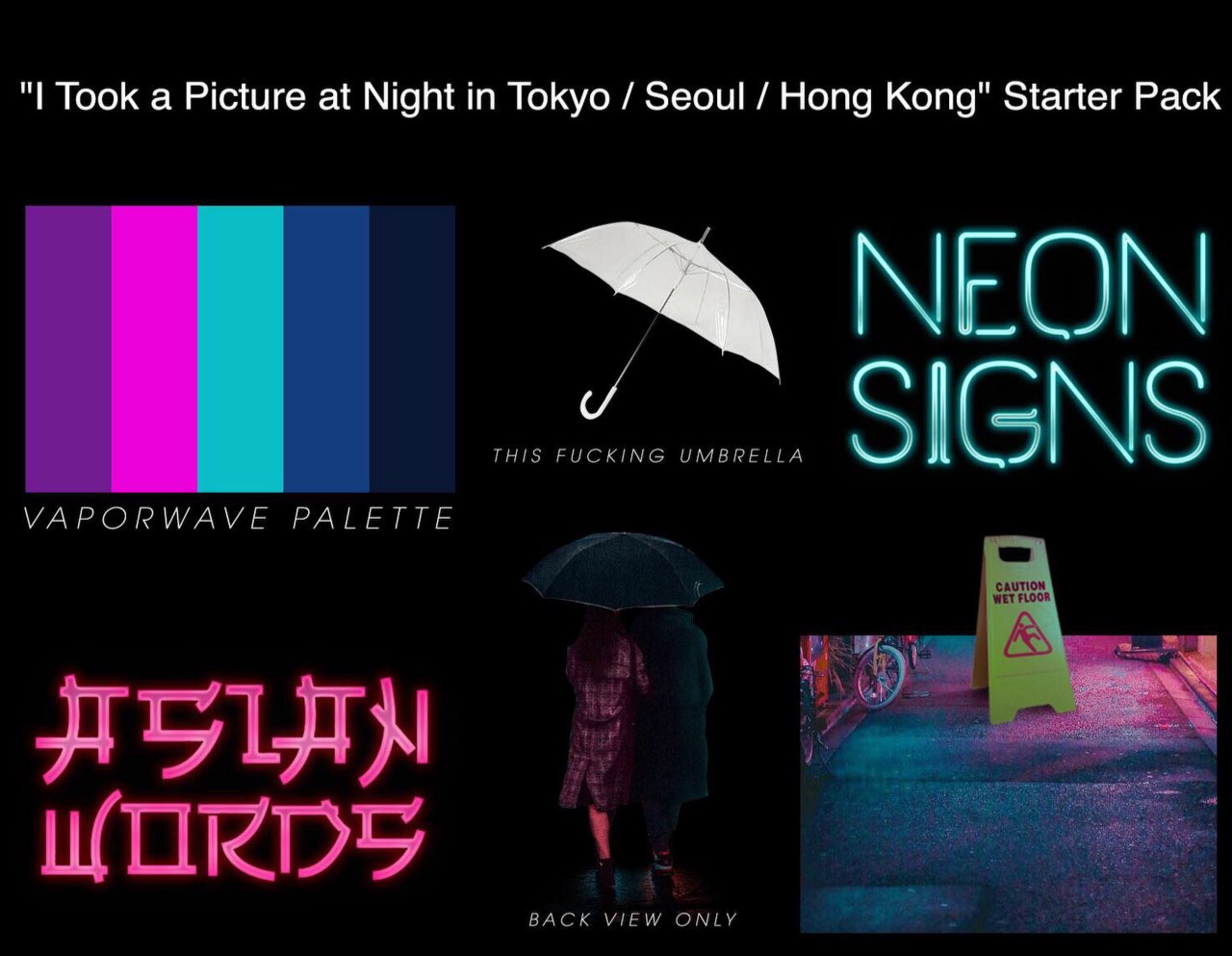 Took a Picture at Night in Tokyo Seoul Hong Kong" Starter Pack i УАРОВИЛУЕ PALETTE