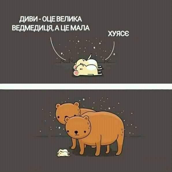 ДИВИ-ОЦЕВЕЛИКА ВЕДМЕДИЦЯ, А МАЛА ХУЯСЕ