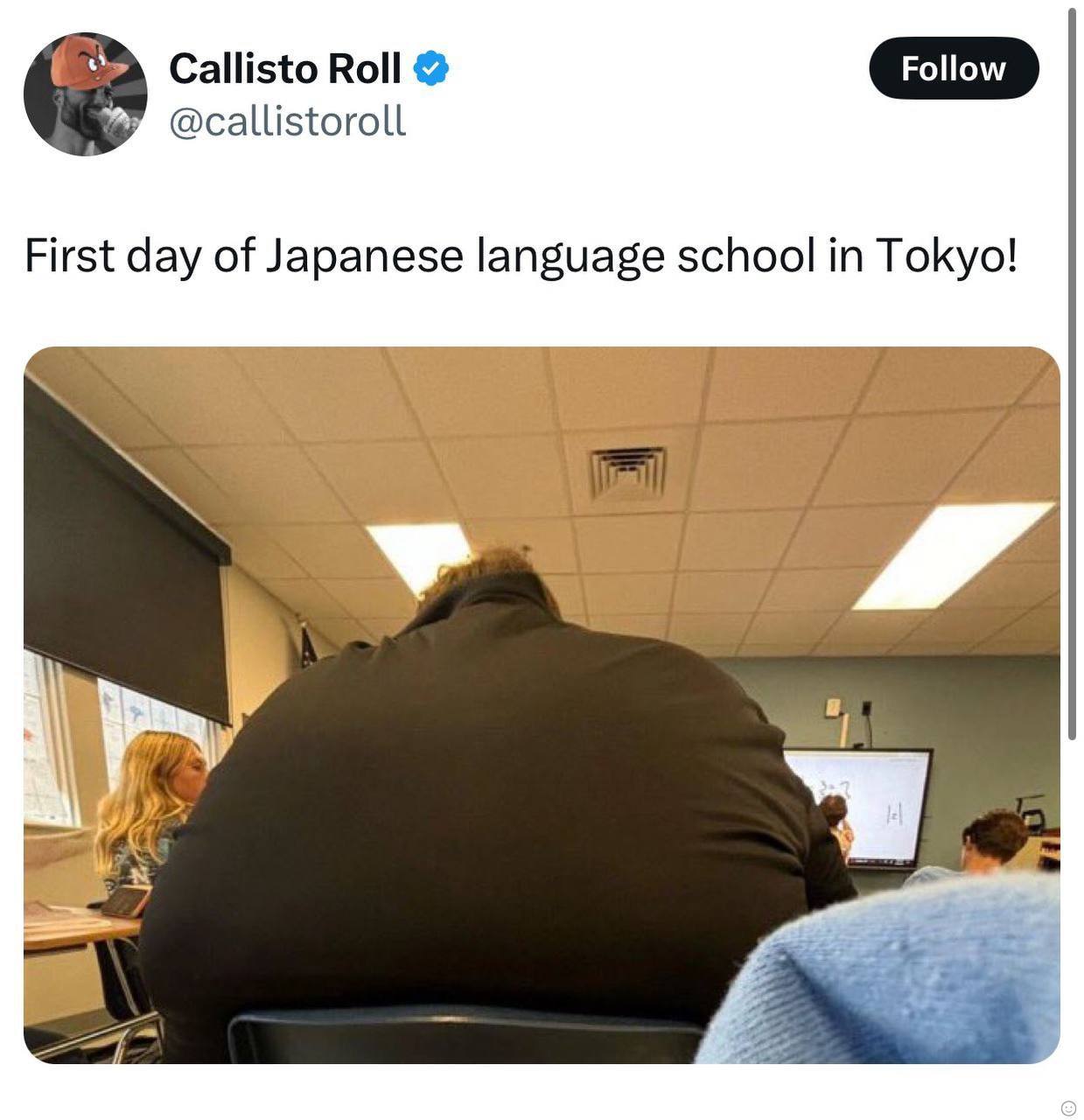 Callisto Roll @callistoroll First day of Japanese language school in Tokyo! 4
