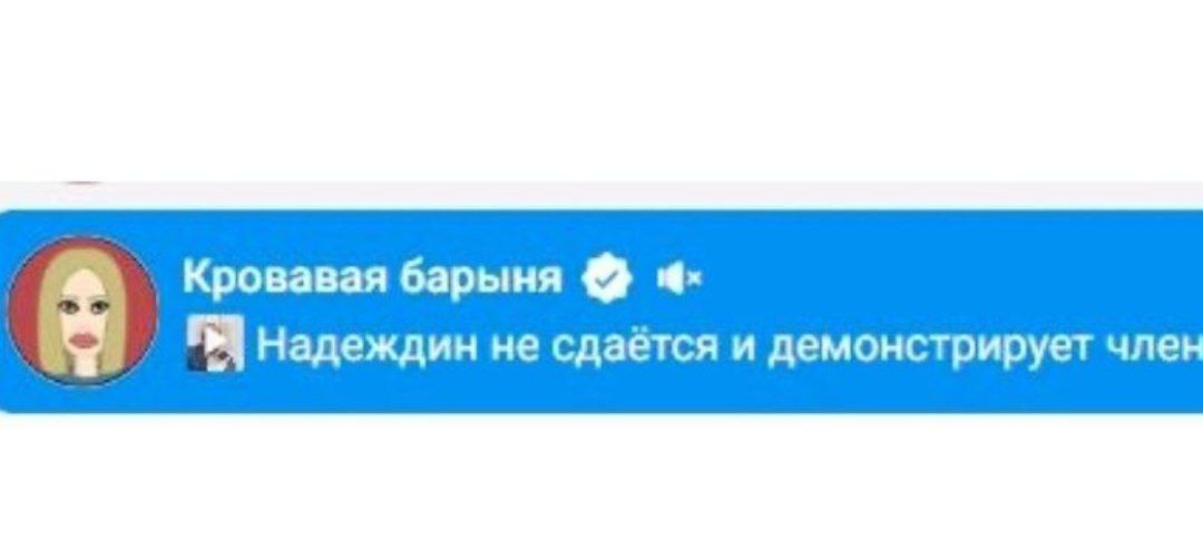 Кровавая барыня Надеждин не сдаётся и демонстрирует une