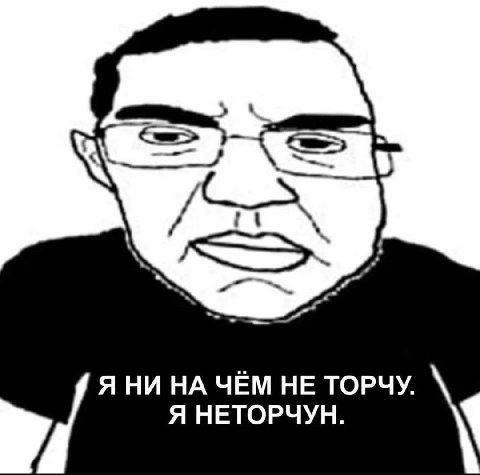 it Я НИ НА ЧЁМ НЕ ТОРЧУ. Я НЕТОРЧУН.