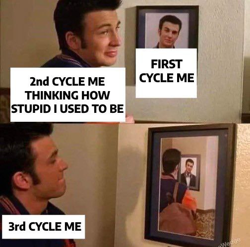 CYCLE THINKING HOW STUPID USED TO BE