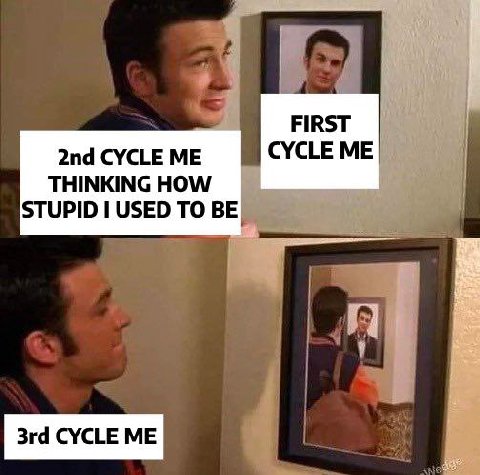 CYCLE THINKING HOW STUPID USED TO BE