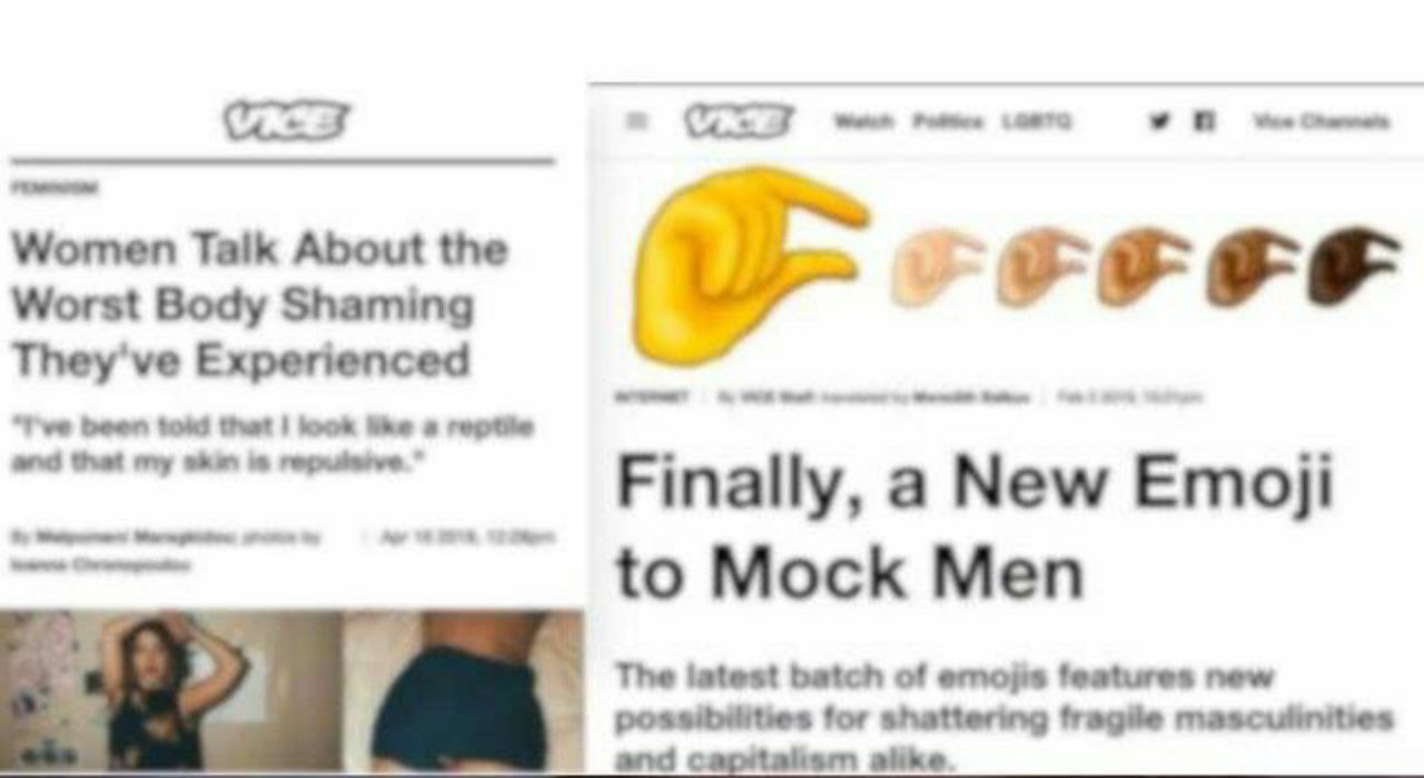 VICE Women Talk About the Worst Воду Shaming They've Experienced Seen Gut Finally, а New Етол to Mock Men The latest batch of features new possibilities for shattering