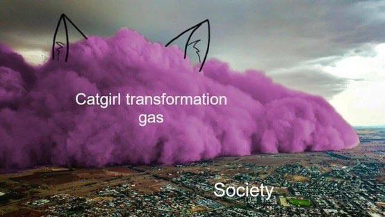 Catgirl transformation gas