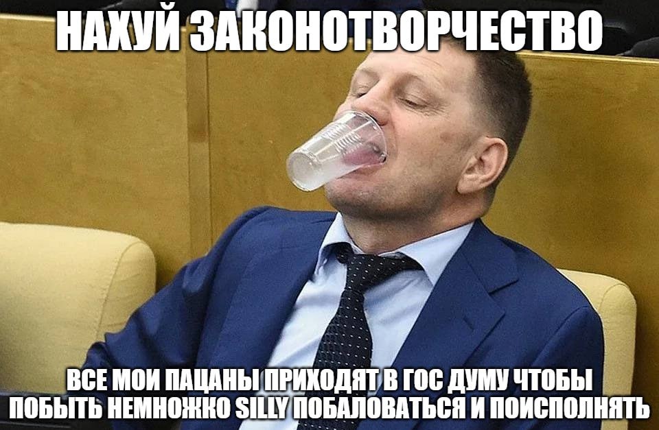 НАХУЙ ЗАКОНОТВОРЧЕСТВО BCE MOM ПАЦАНЫ, В ГОС ДУМУ ЧТОБЫ ПОБЫТЬ SILLY; ПОБАЛОВАТЬСЯ И