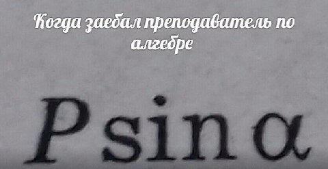 заедал преподаватель по алгедре