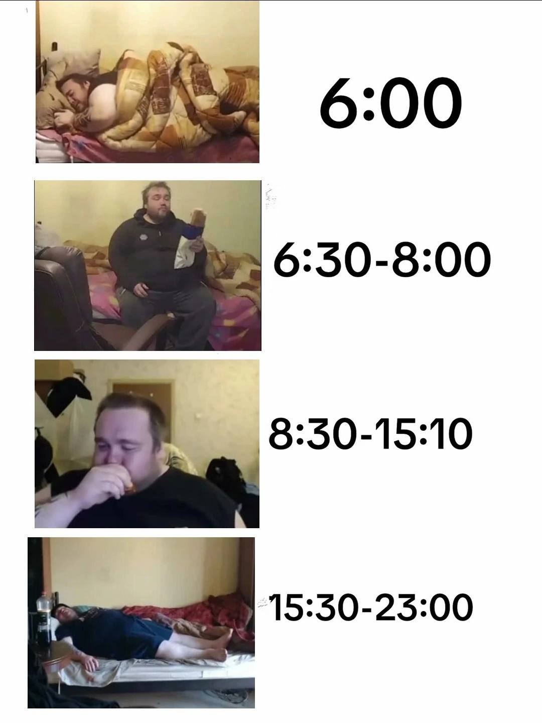 00 6:30-8:00 8:50-15:10 15:50-25:00