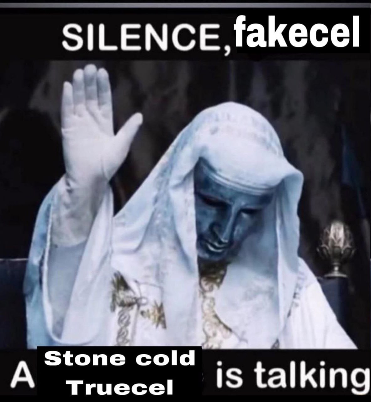 SILENCE ФаКесе! A A Sto Truecel cold ‘is talking