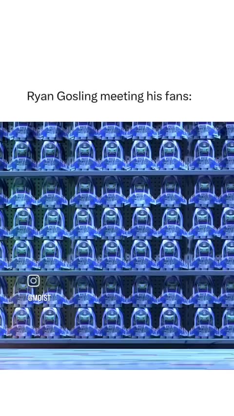 Ryan Gosling meeting his fans: