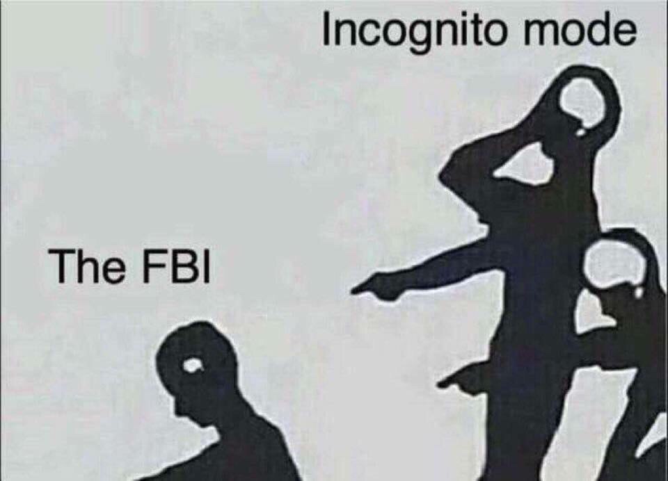 Incognito mode The FBI