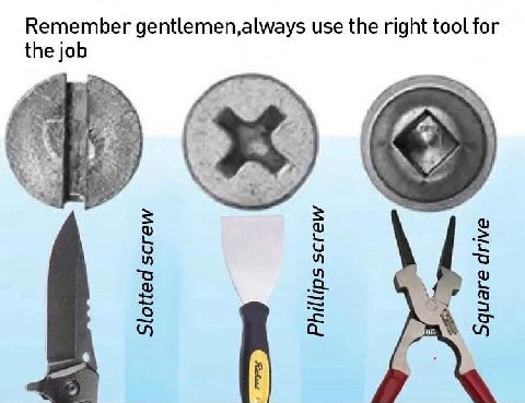 Remember gentlemen,always use the right tool for Я 14