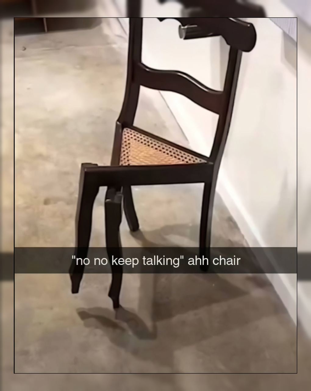"по по keep talking” ahh chair